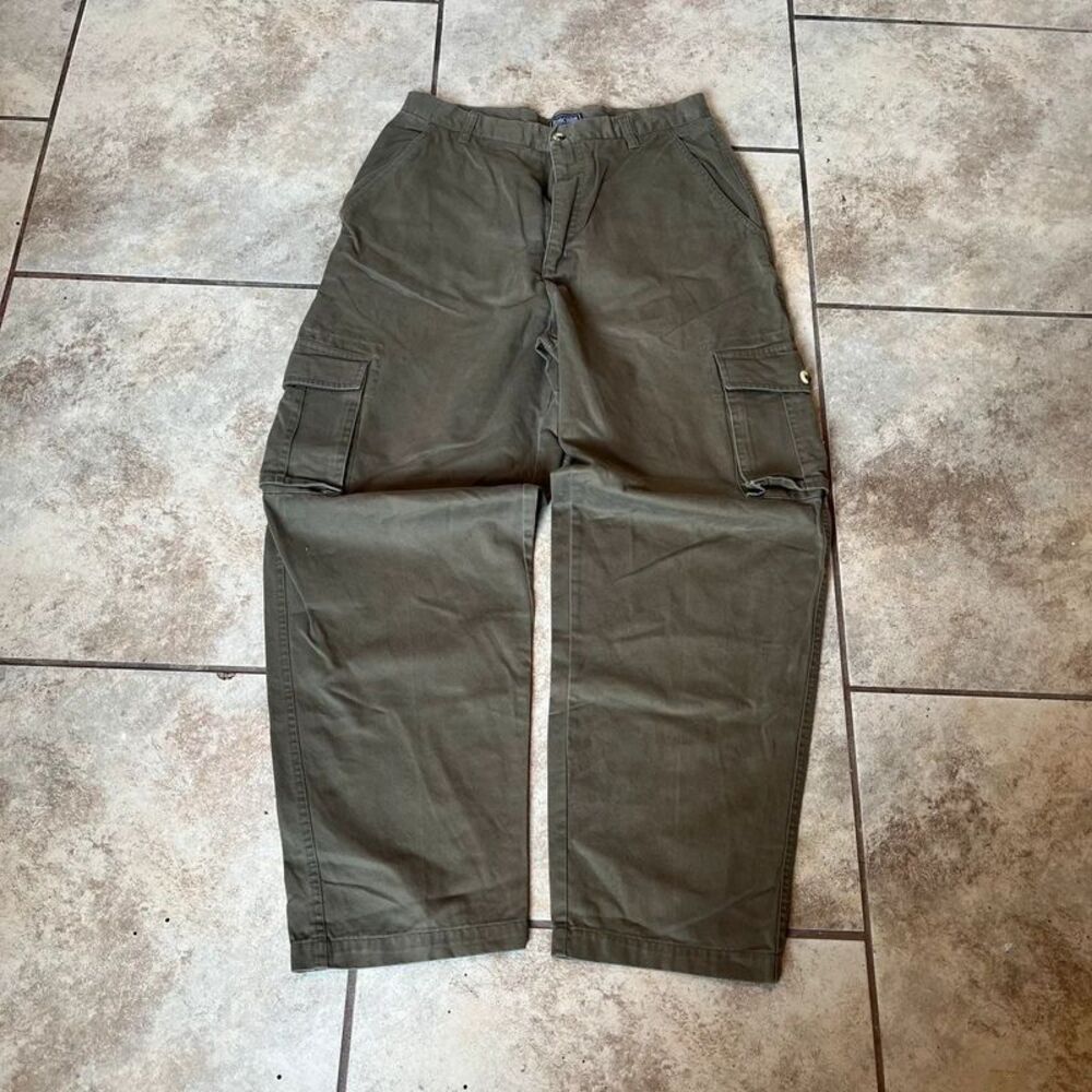 Baggy style junction west khaki cargo pants size 32x30